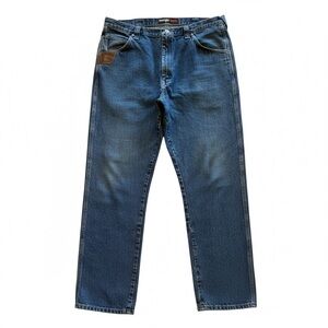 Wrangler Riggs Workwear Jeans Mens Tag 40x34 Blue Denim Relaxed Fits 40x33 inch